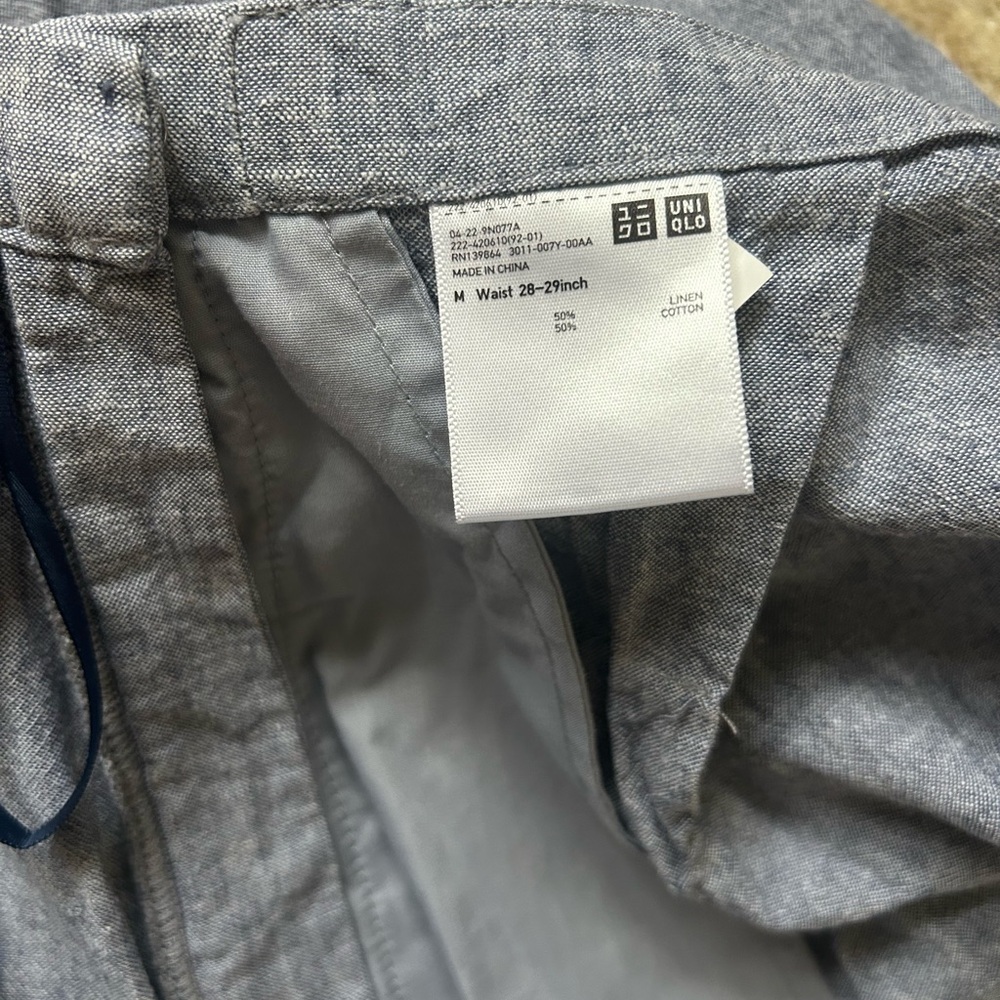 Uniqlo blue linen and cotton skirt - Picture 7 of 7